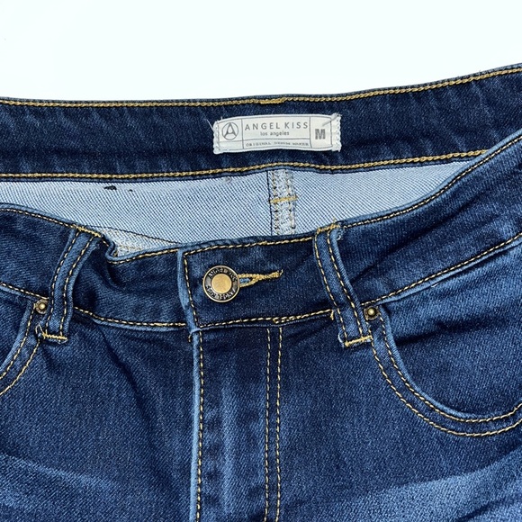 Angel Kiss Stretch Denim Mini Skirt Women’s Medium - Picture 6 of 8